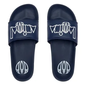 Animal Slyde Sandal  - Indigo Blue