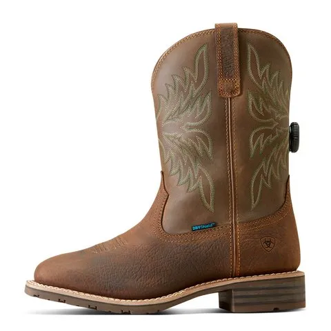 Ariat Men's 11" Hybrid Rancher BOA Acorn Brown Waterproof Western Boot