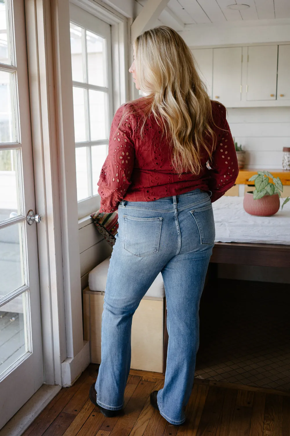 Ashley Mid Rise Bootcut Jeans - PLUS