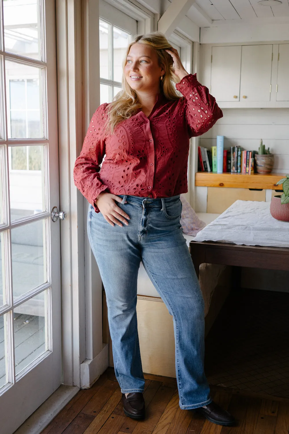 Ashley Mid Rise Bootcut Jeans - PLUS