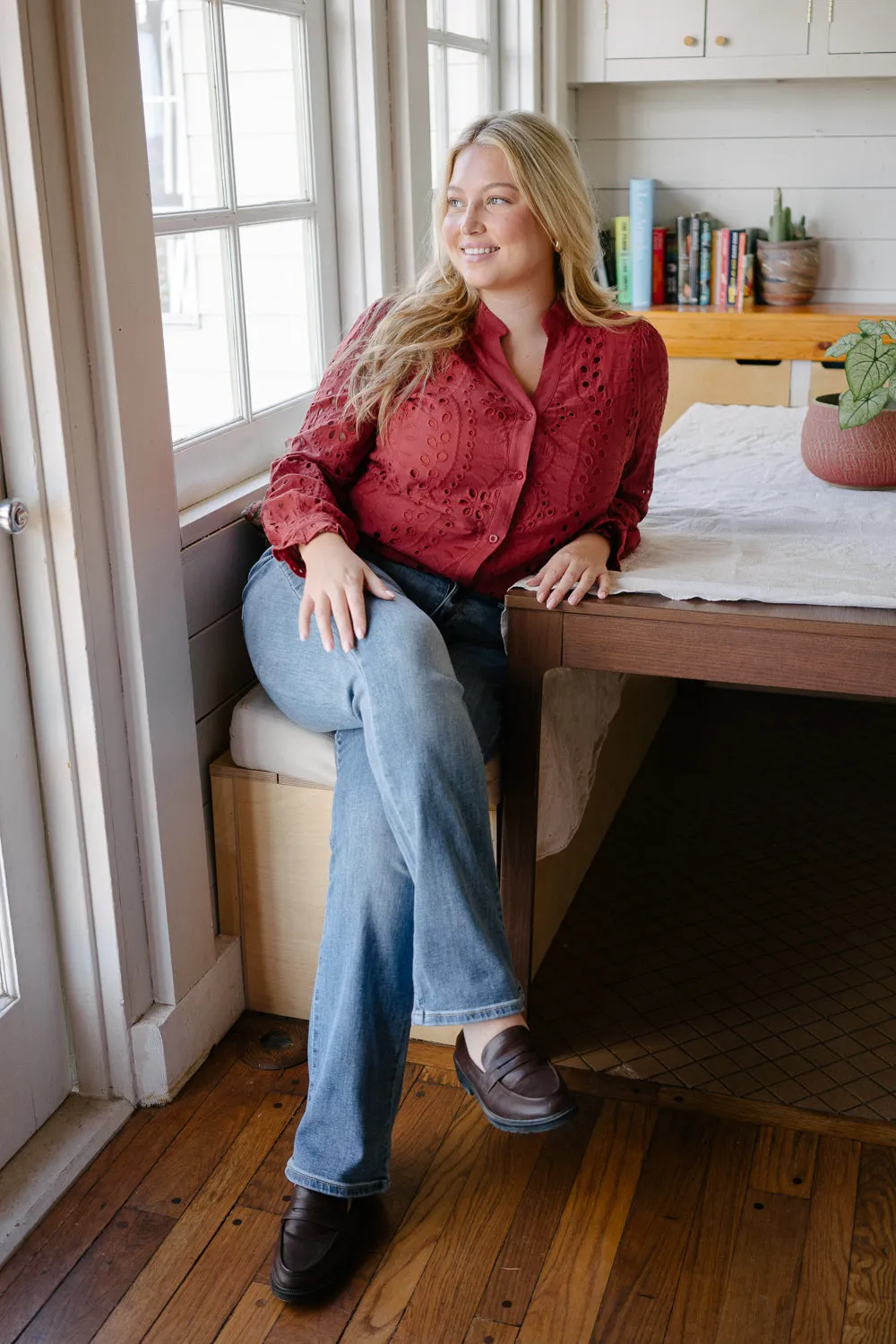 Ashley Mid Rise Bootcut Jeans - PLUS