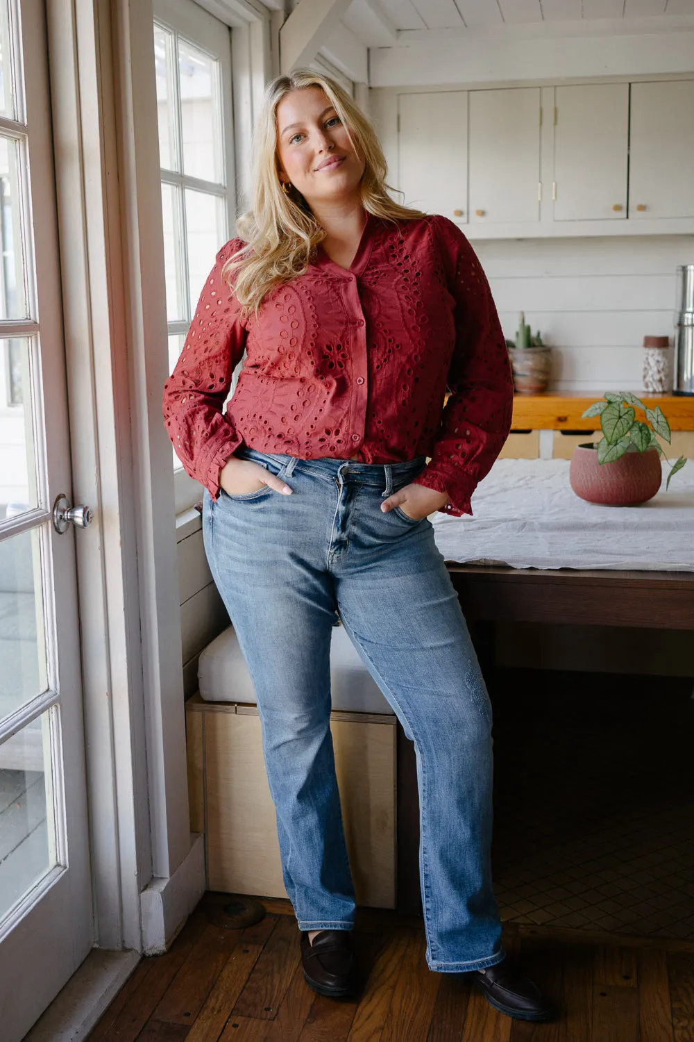 Ashley Mid Rise Bootcut Jeans - PLUS