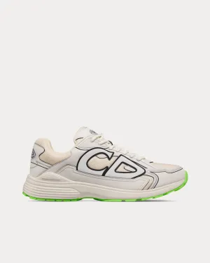 B30 Mesh & Technical Fabric Cream Low Top Sneakers
