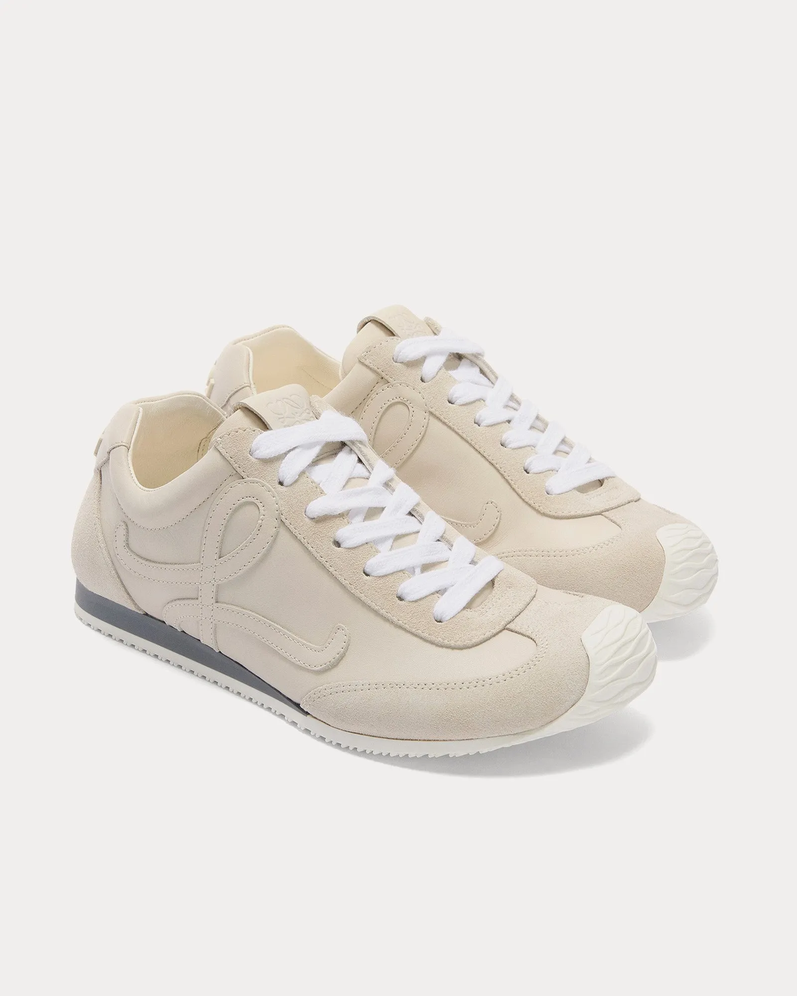 Ballet Runner 2.0 Soft Calfskin White Low Top Sneakers