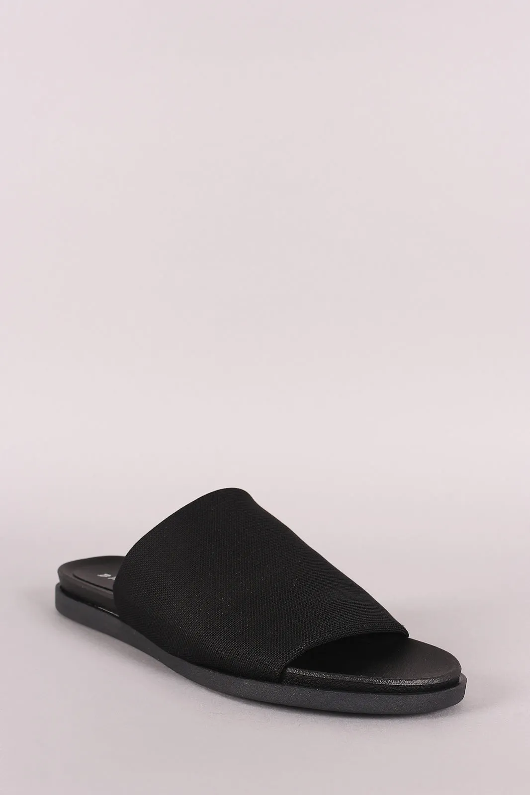 Bamboo Open Toe Mesh Slide Sandal