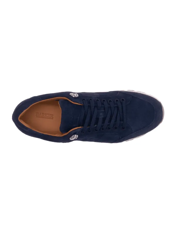 Barker Navy Suede Sneaker Seb