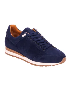 Barker Navy Suede Sneaker Seb