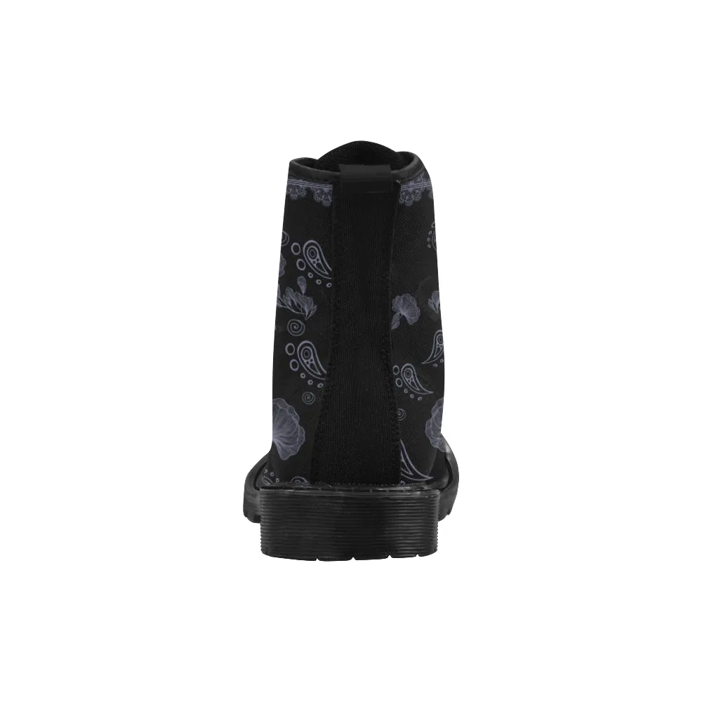 Black cow pattern Martin Boots for Women