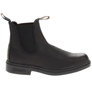Blundstone 063 Black Unisex Leather Slip-On Square-toe Chelsea Boots - UK 9