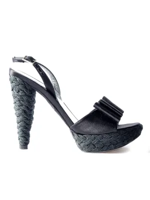 Bow Woven Sandals