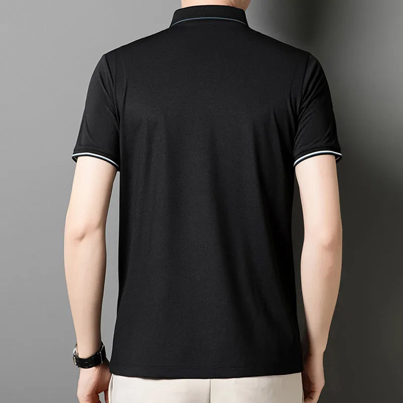 Business Casual Lapel Short Sleeve T-Shirt