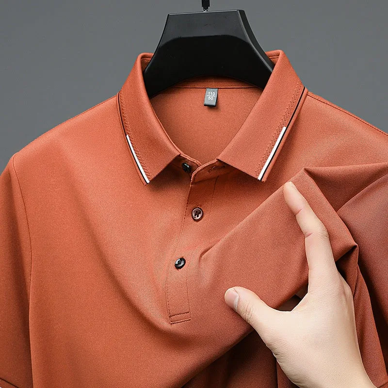 Business Casual Lapel Short Sleeve T-Shirt