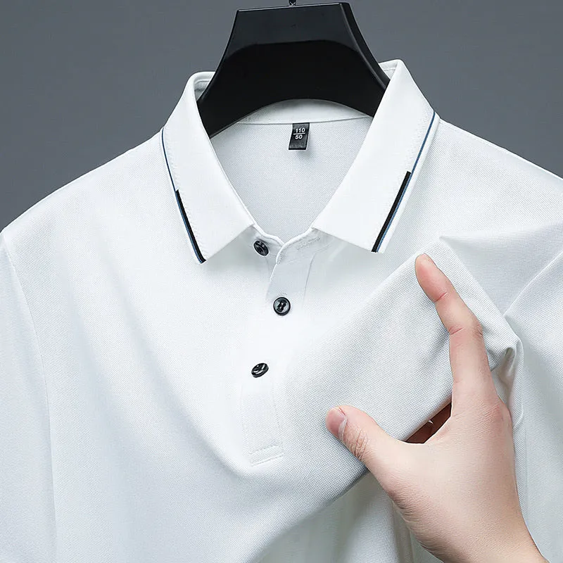 Business Casual Lapel Short Sleeve T-Shirt
