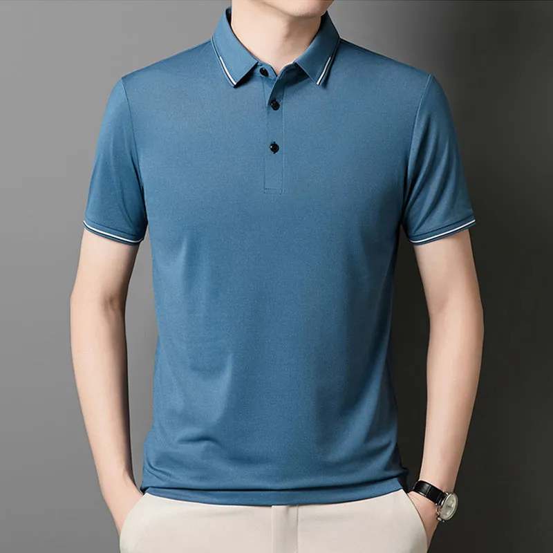 Business Casual Lapel Short Sleeve T-Shirt
