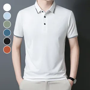 Business Casual Lapel Short Sleeve T-Shirt