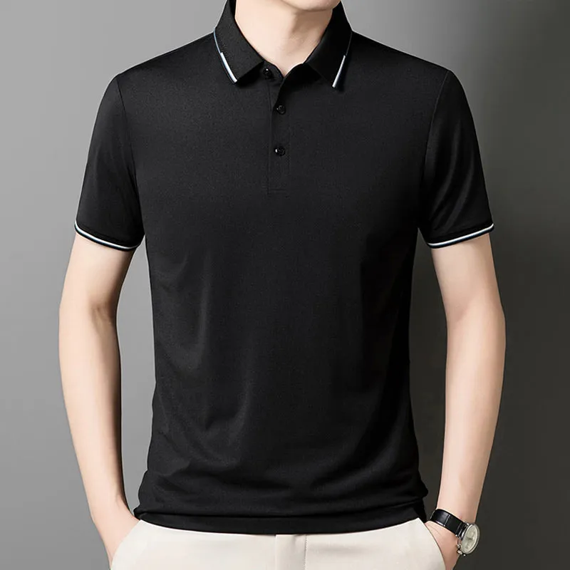 Business Casual Lapel Short Sleeve T-Shirt