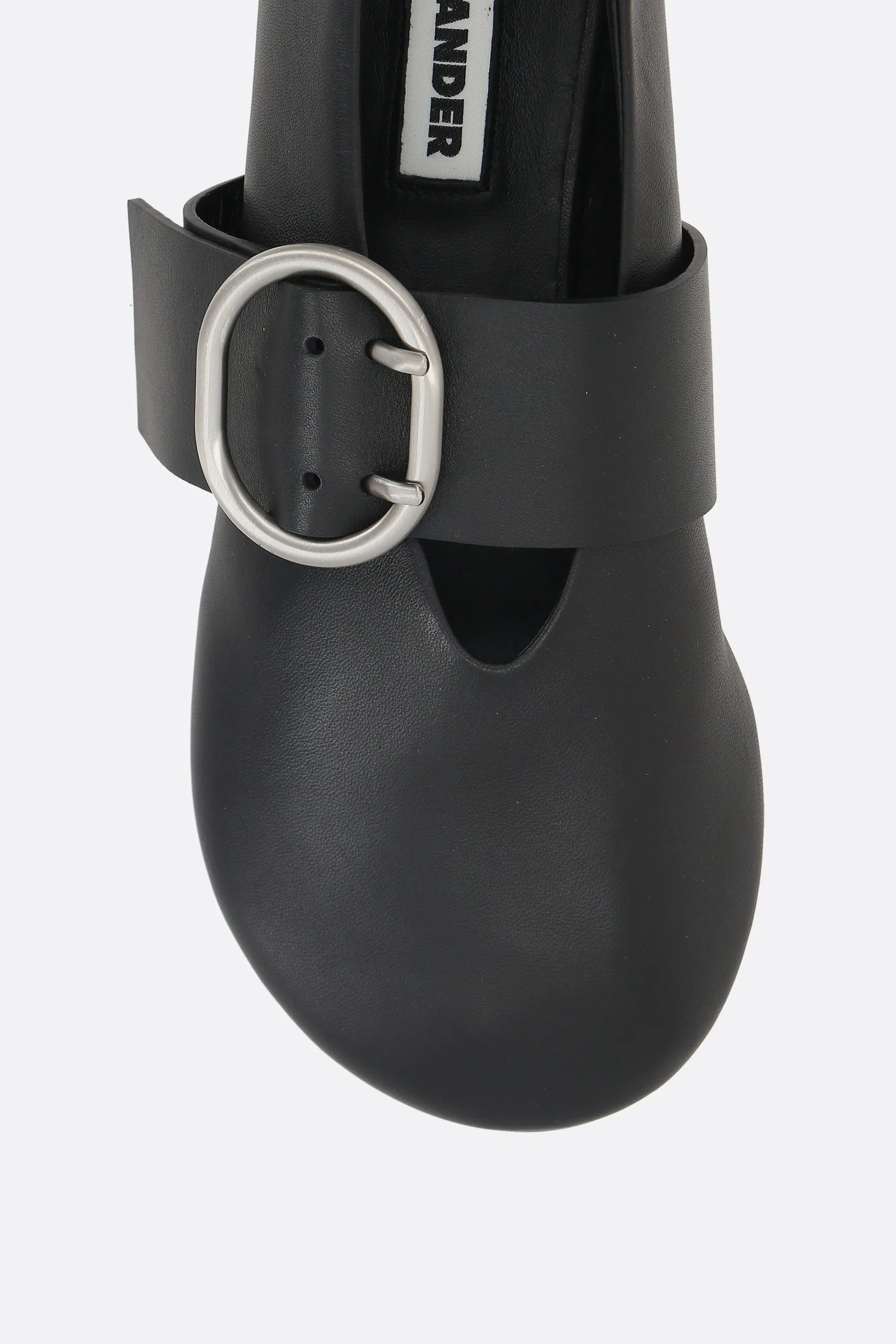Cannolo Buckle Leather Ballerinas