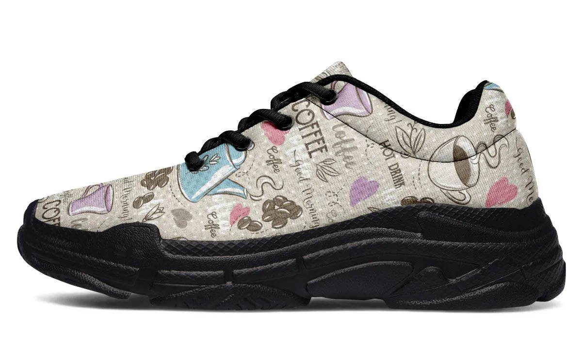 Coffee Love Chunky Sneakers