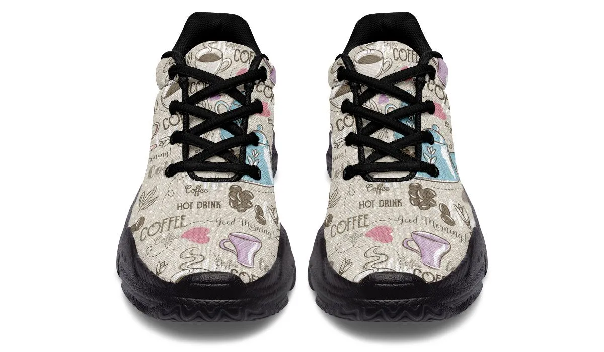 Coffee Love Chunky Sneakers