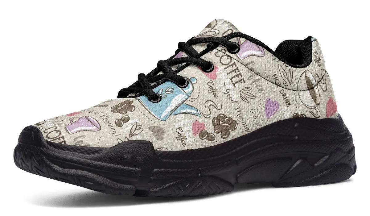 Coffee Love Chunky Sneakers