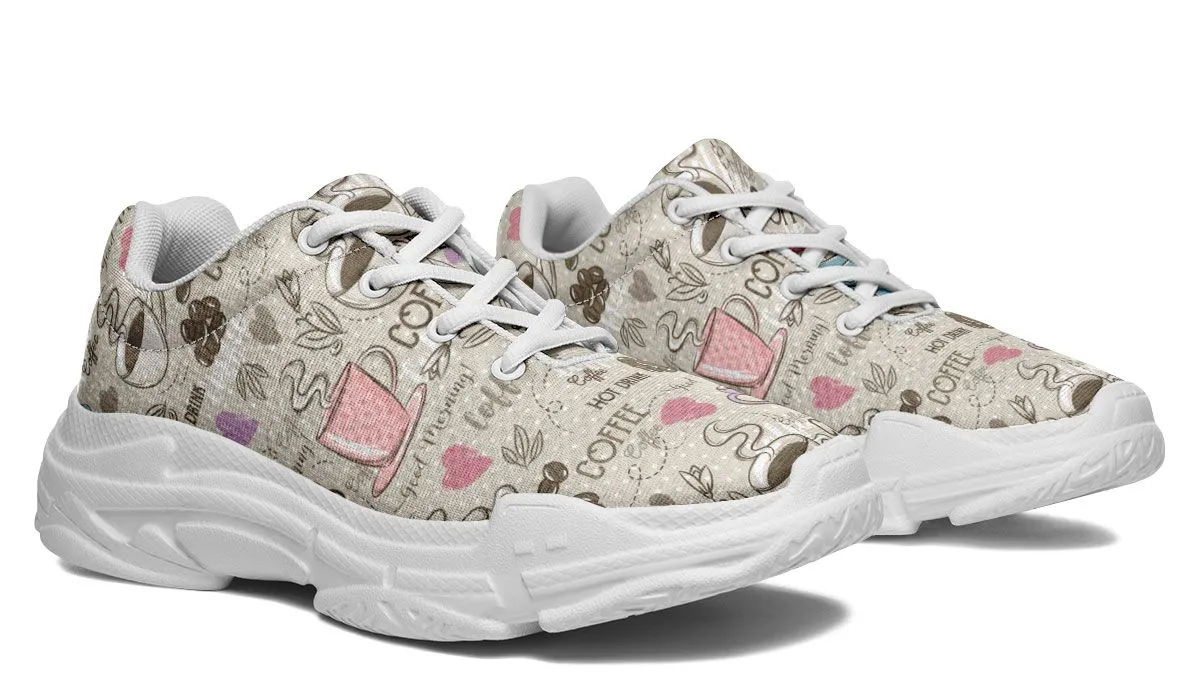 Coffee Love Chunky Sneakers
