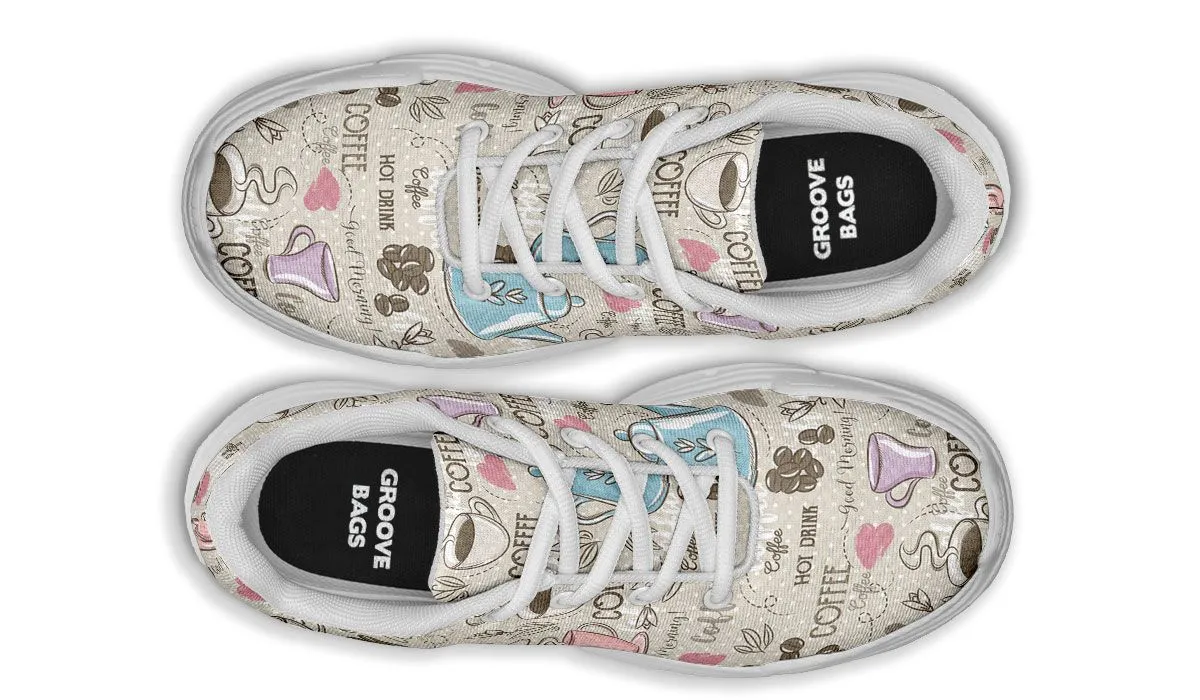 Coffee Love Chunky Sneakers