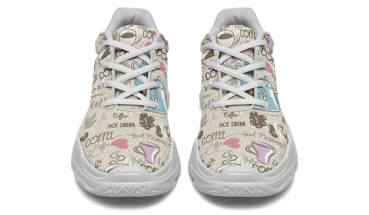 Coffee Love Chunky Sneakers