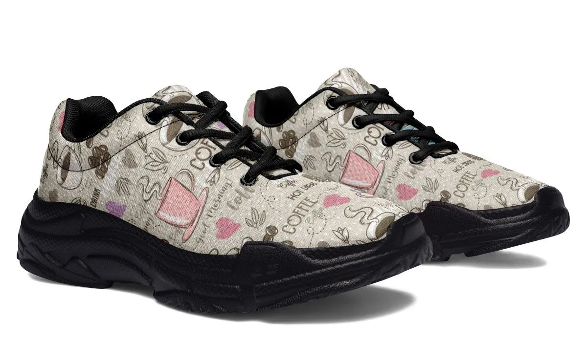 Coffee Love Chunky Sneakers