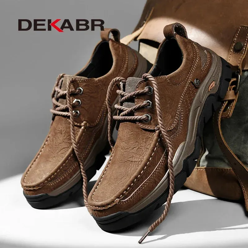 Comfortable Classical Genuine Leather Flats Shoes Causal Working Sneaker