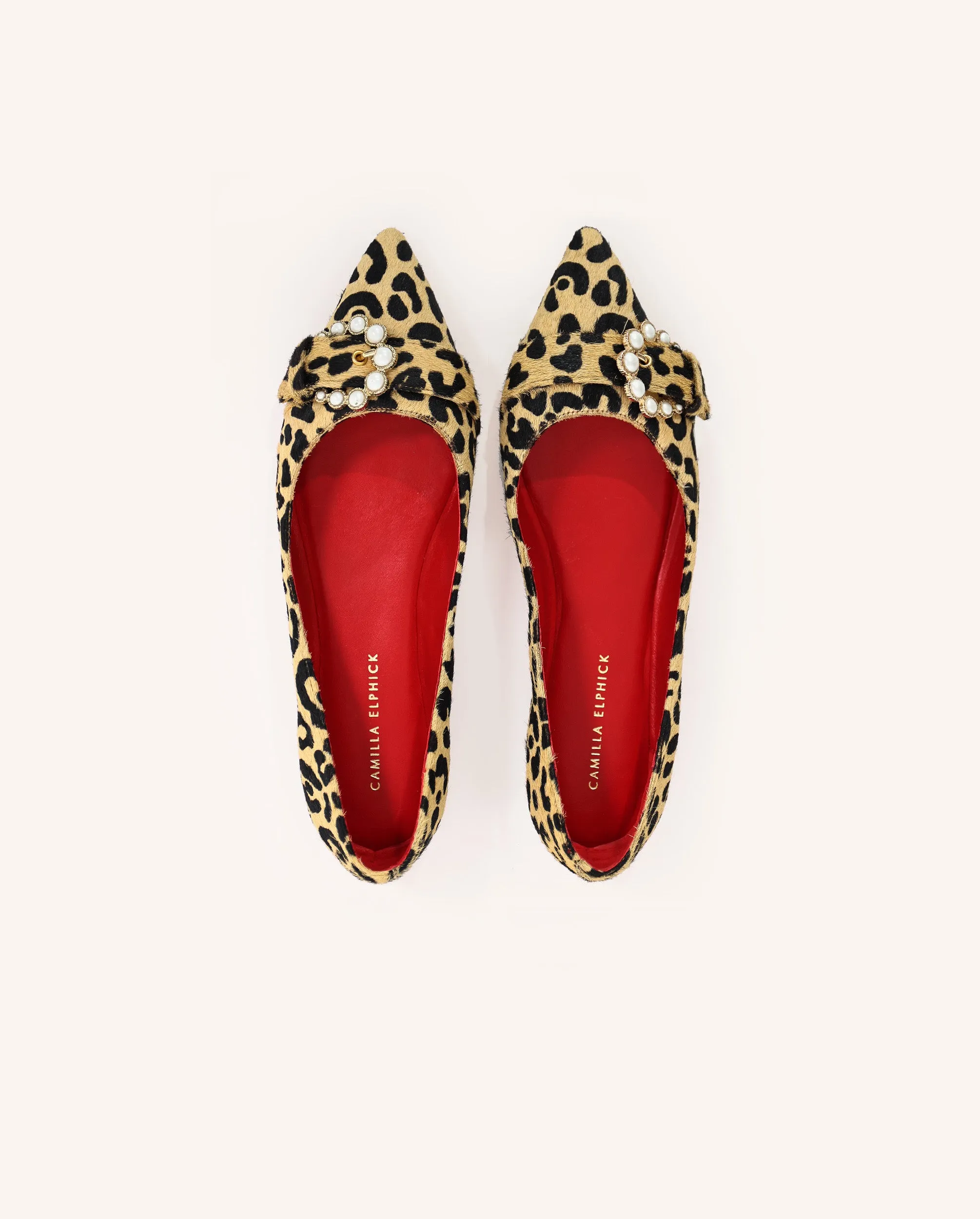 (Delivery Mid-April) Ivy Leopard Print Flats