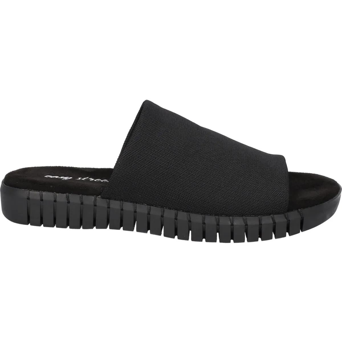 Easy Street Womens Akeyla Textured Open Toe Mule Sandals