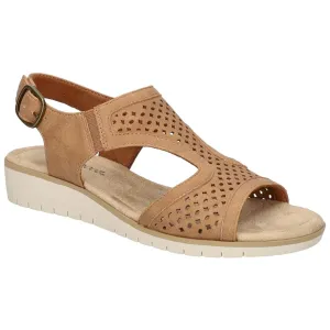 Easy Street Womens Alba Faux Suede Open Toe Slingback Sandals