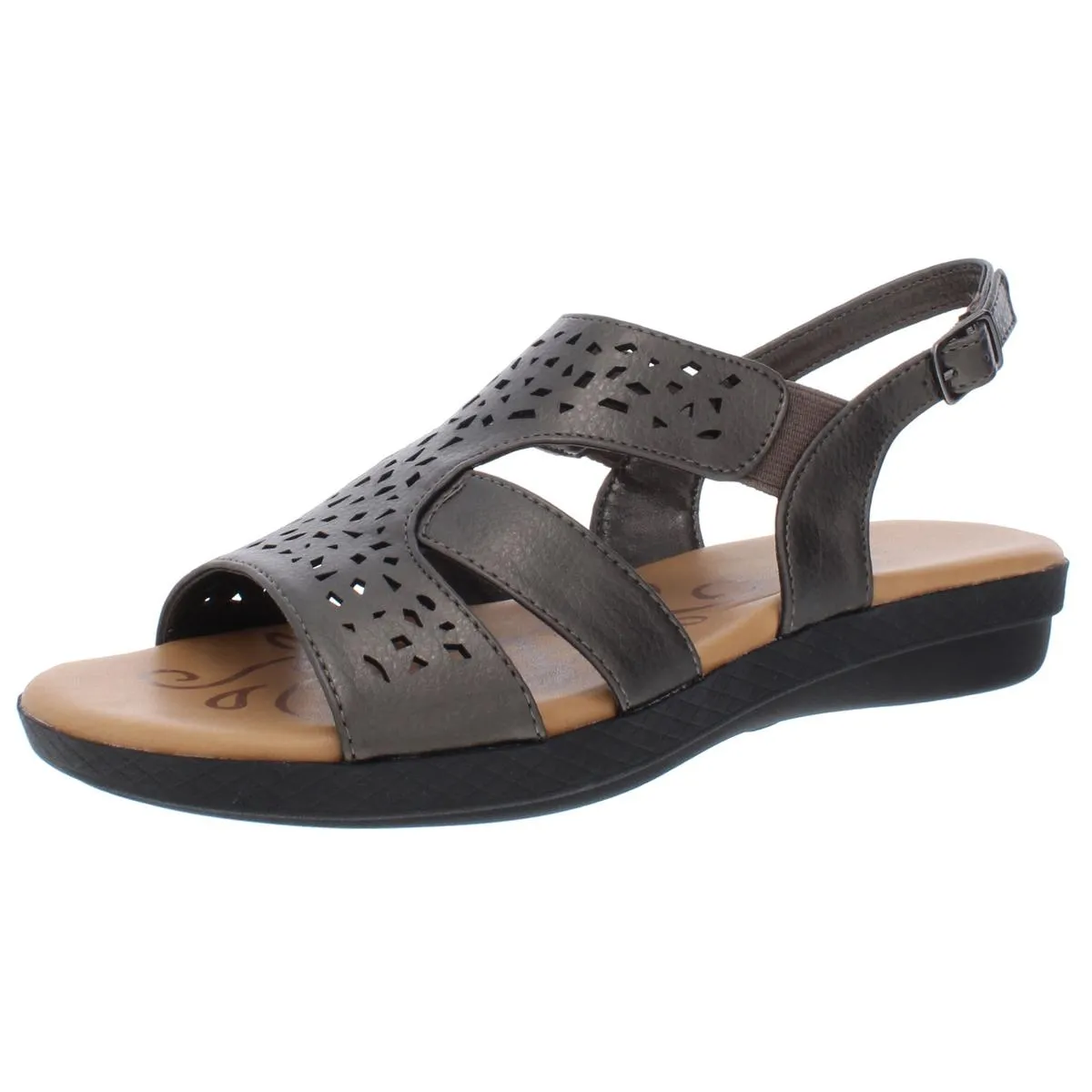 Easy Street Womens Bolt Open-Toe Padded Insole Slingback Sandals