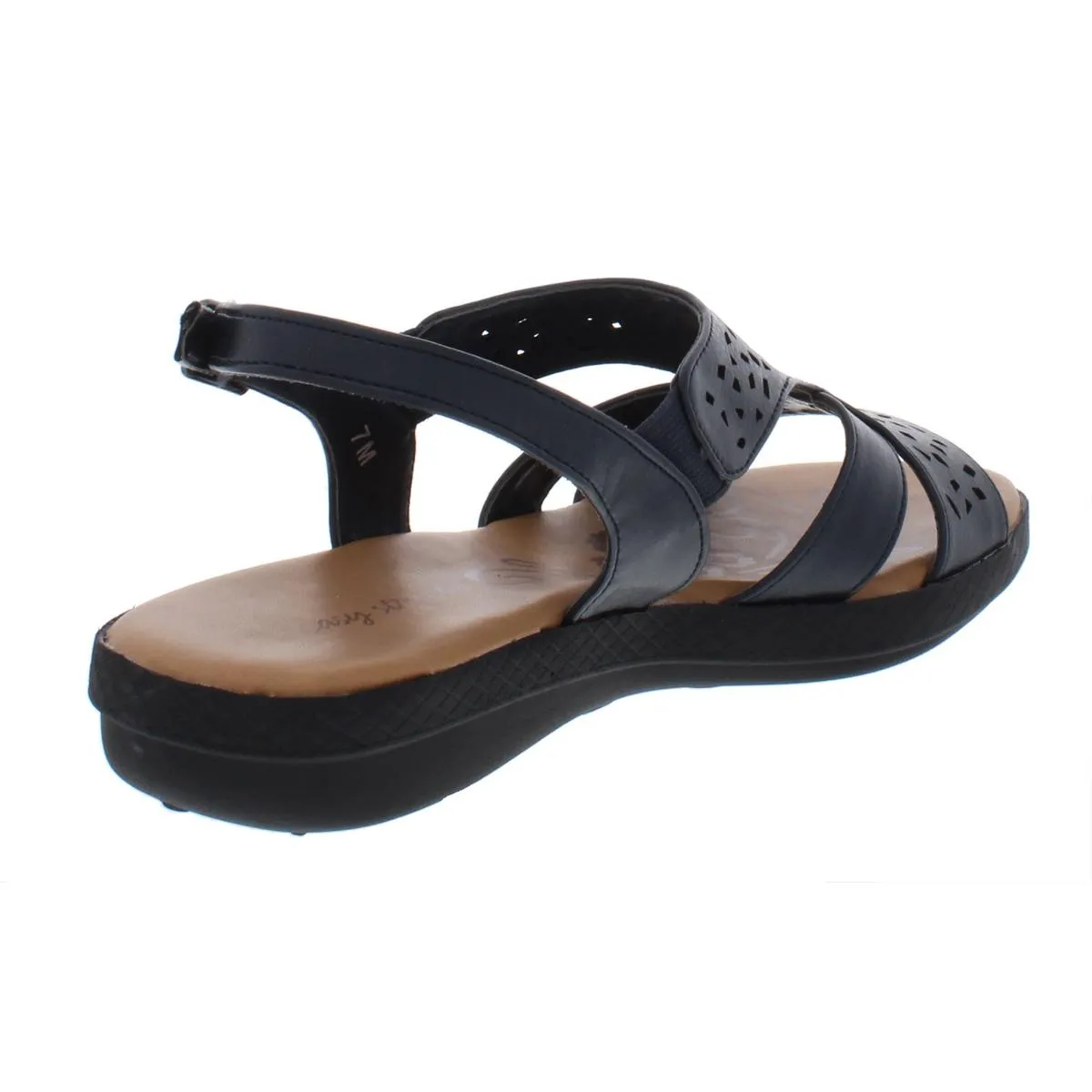 Easy Street Womens Bolt Open-Toe Padded Insole Slingback Sandals