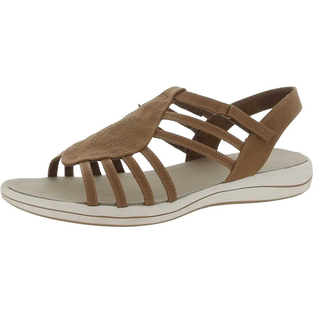 Easy Street Womens Gemi Open Toe Strappy Slingback Sandals