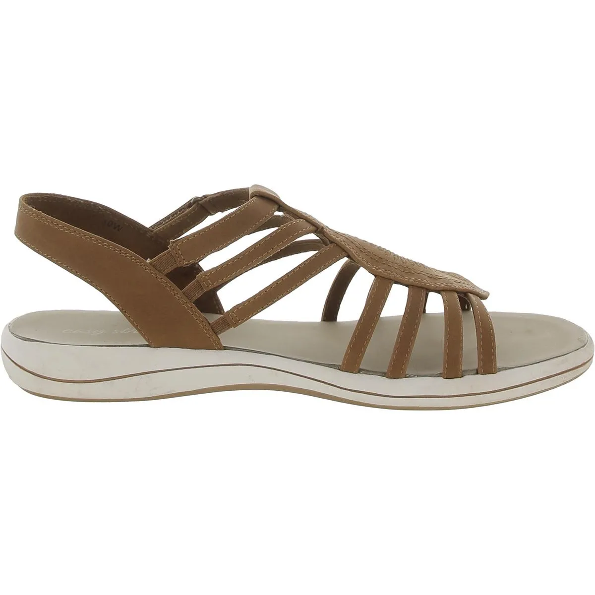 Easy Street Womens Gemi Open Toe Strappy Slingback Sandals