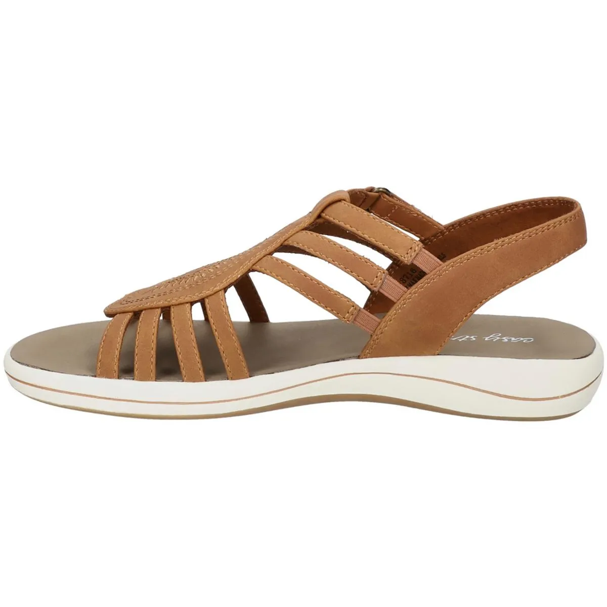 Easy Street Womens Gemi Open Toe Strappy Slingback Sandals