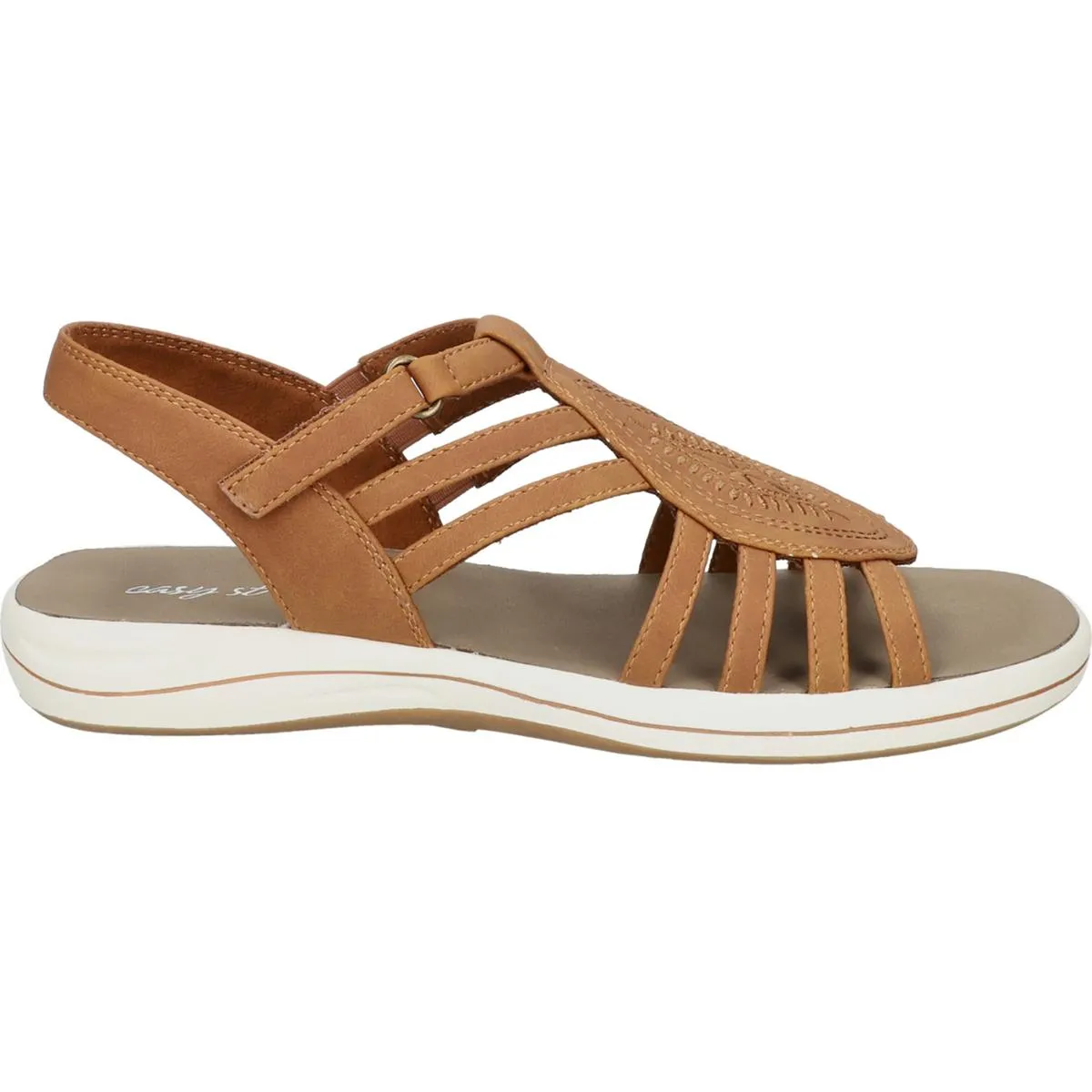 Easy Street Womens Gemi Open Toe Strappy Slingback Sandals