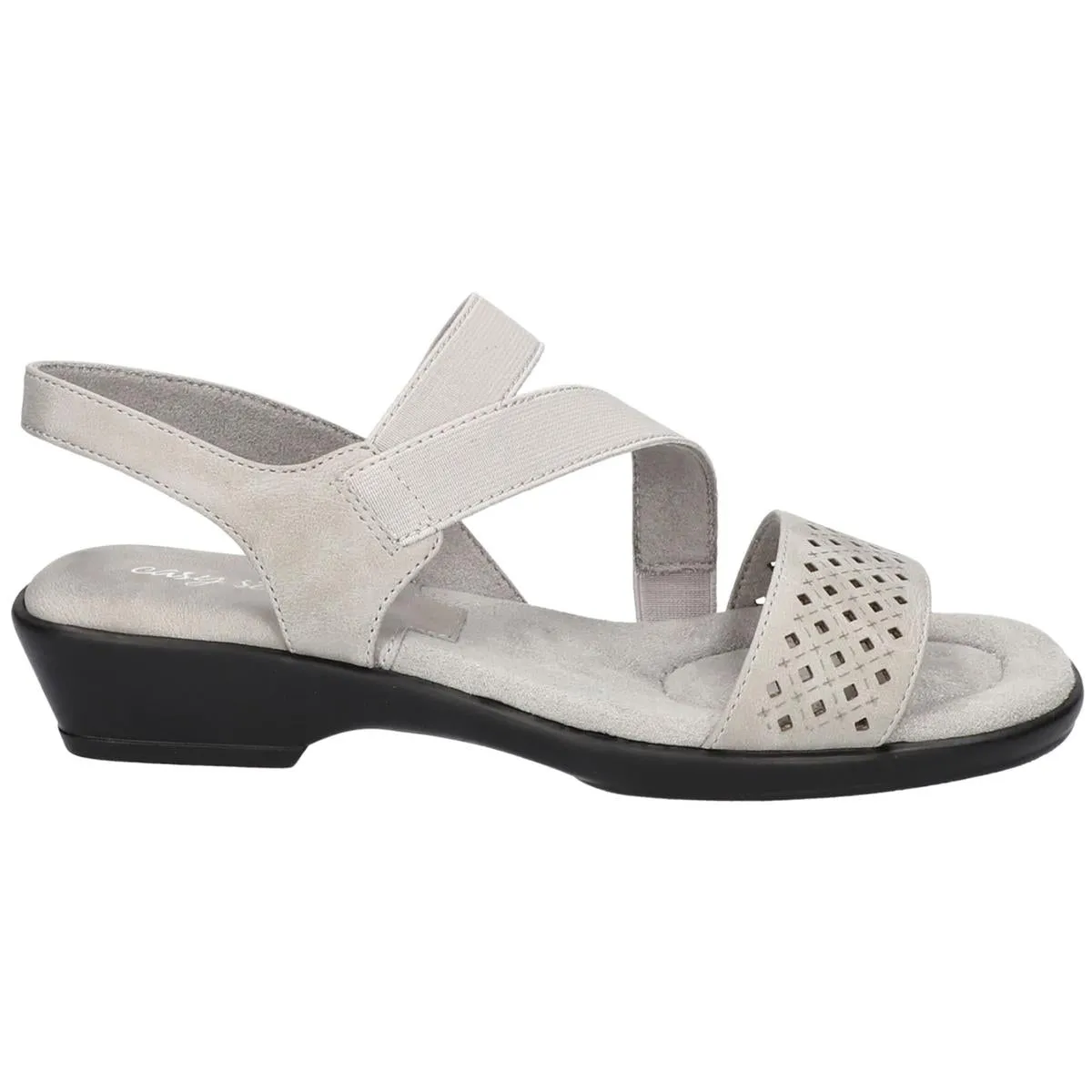 Easy Street Womens URSINA Cushioned Footbed Faux Leather Strappy Sandals