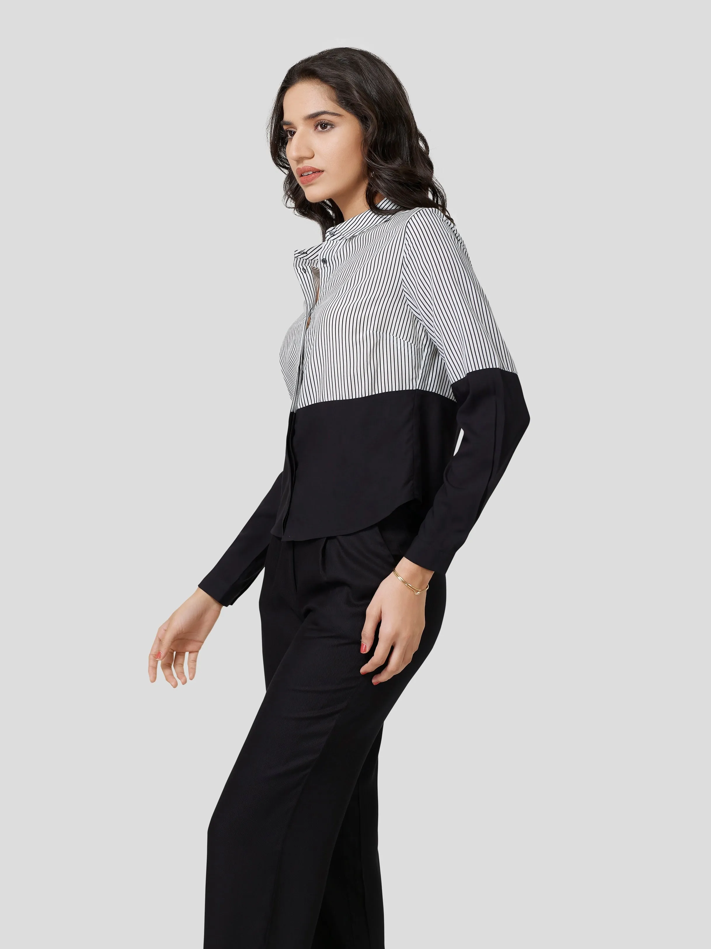 Ebullient Fervor Stipe & Solid Mix & Match Shirt