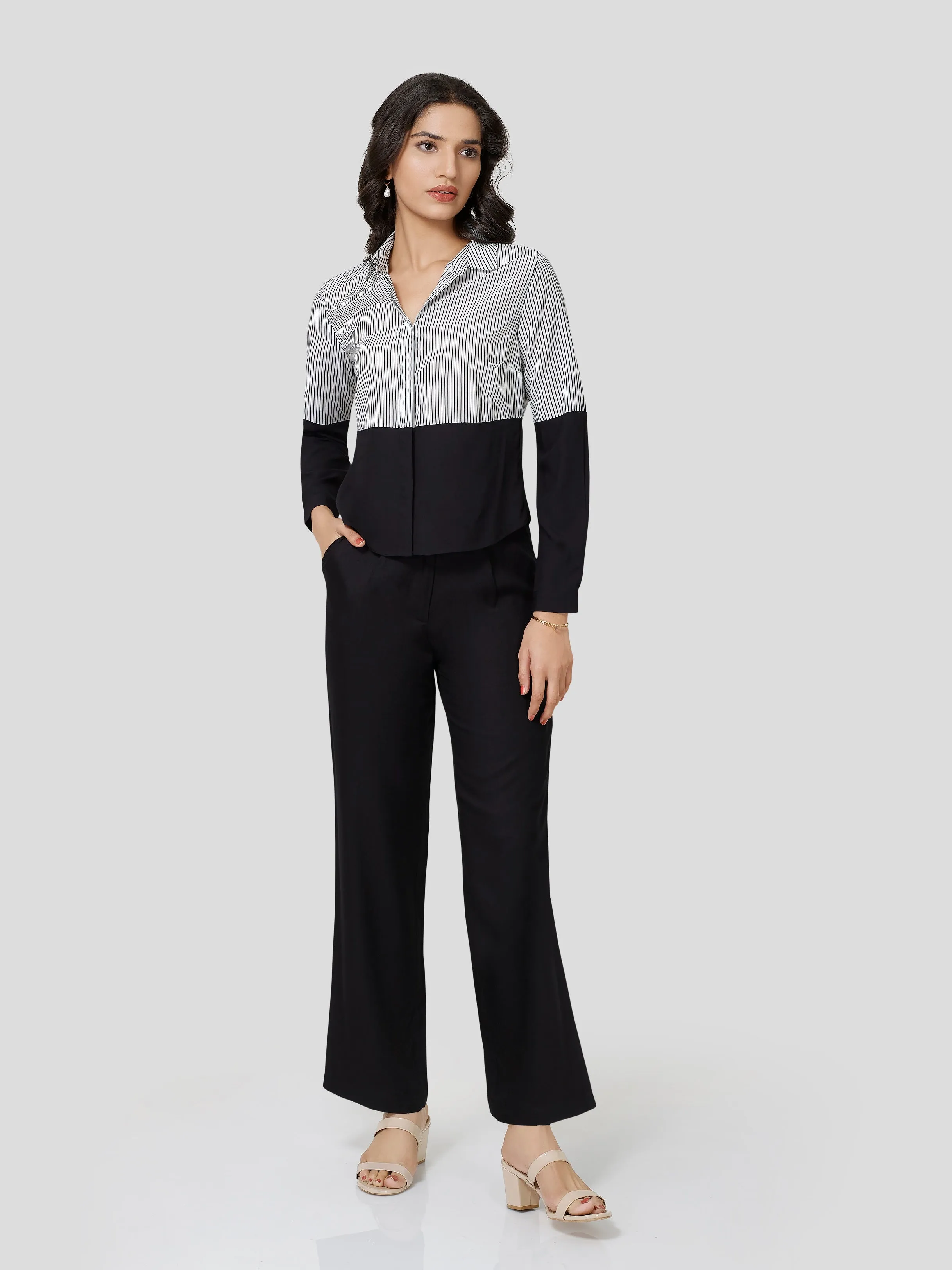 Ebullient Fervor Stipe & Solid Mix & Match Shirt