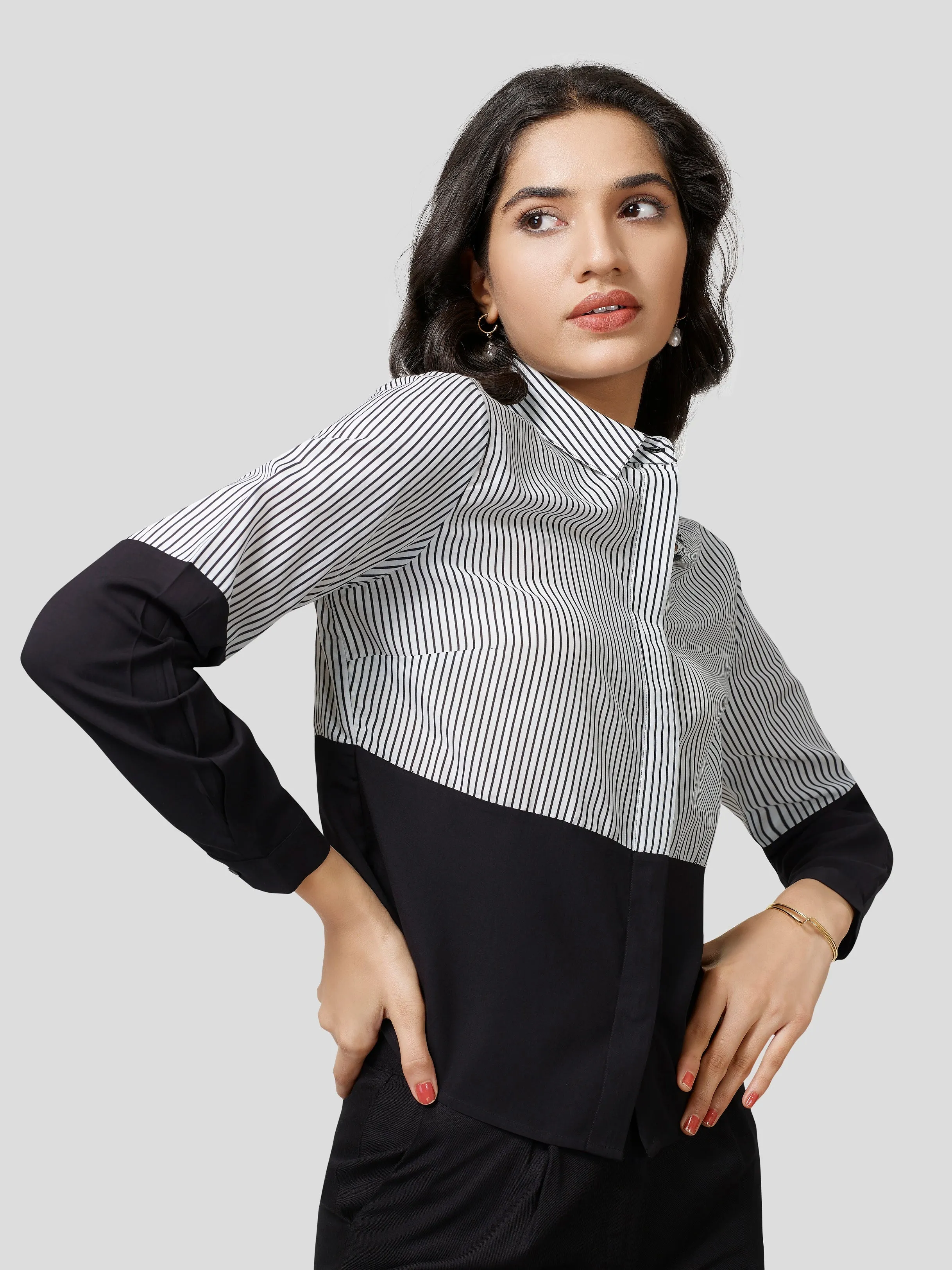 Ebullient Fervor Stipe & Solid Mix & Match Shirt