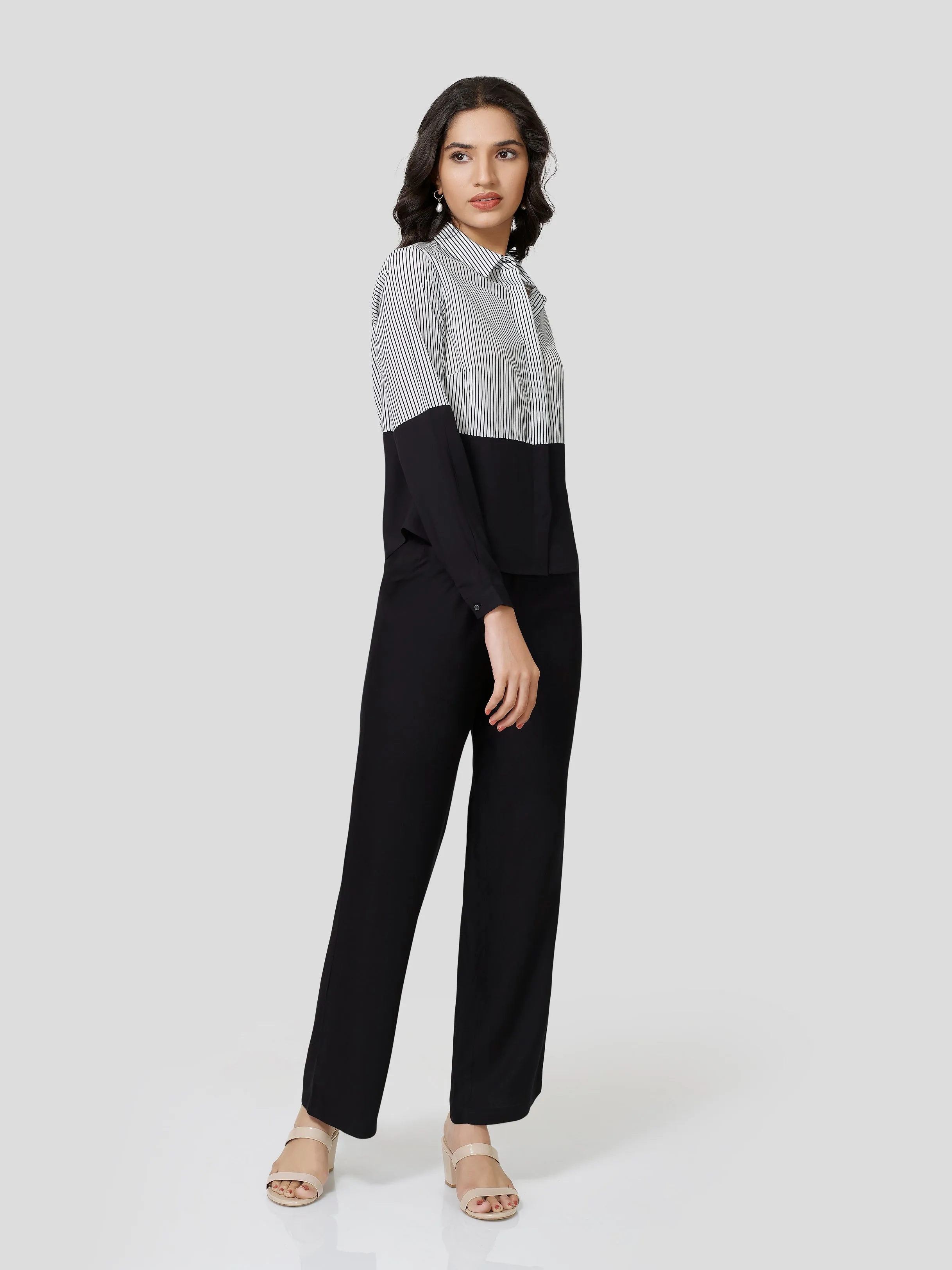 Ebullient Fervor Stipe & Solid Mix & Match Shirt