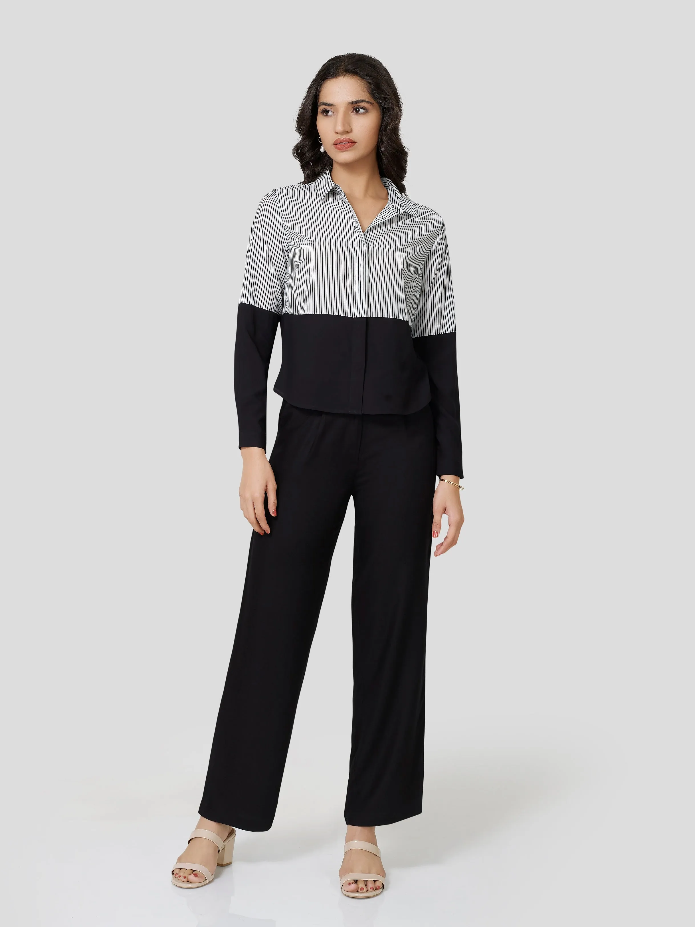 Ebullient Fervor Stipe & Solid Mix & Match Shirt