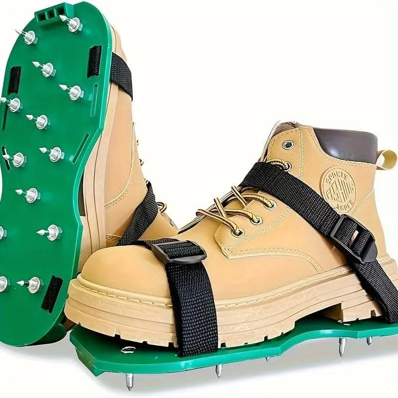 Epoxy Floor Spike Shoes - Durable Coating Boots with 11 Steel Spikes