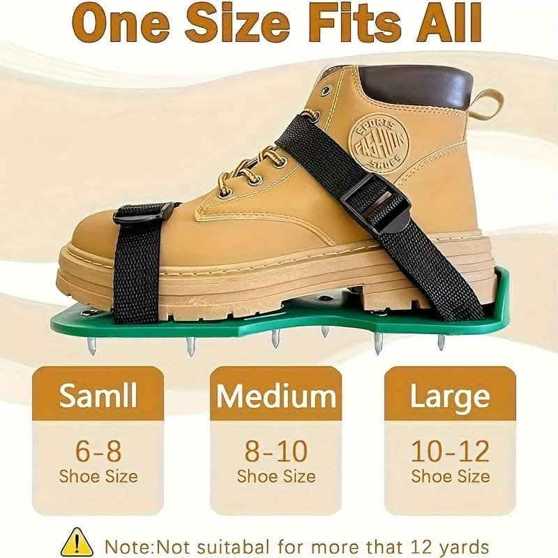 Epoxy Floor Spike Shoes - Durable Coating Boots with 11 Steel Spikes