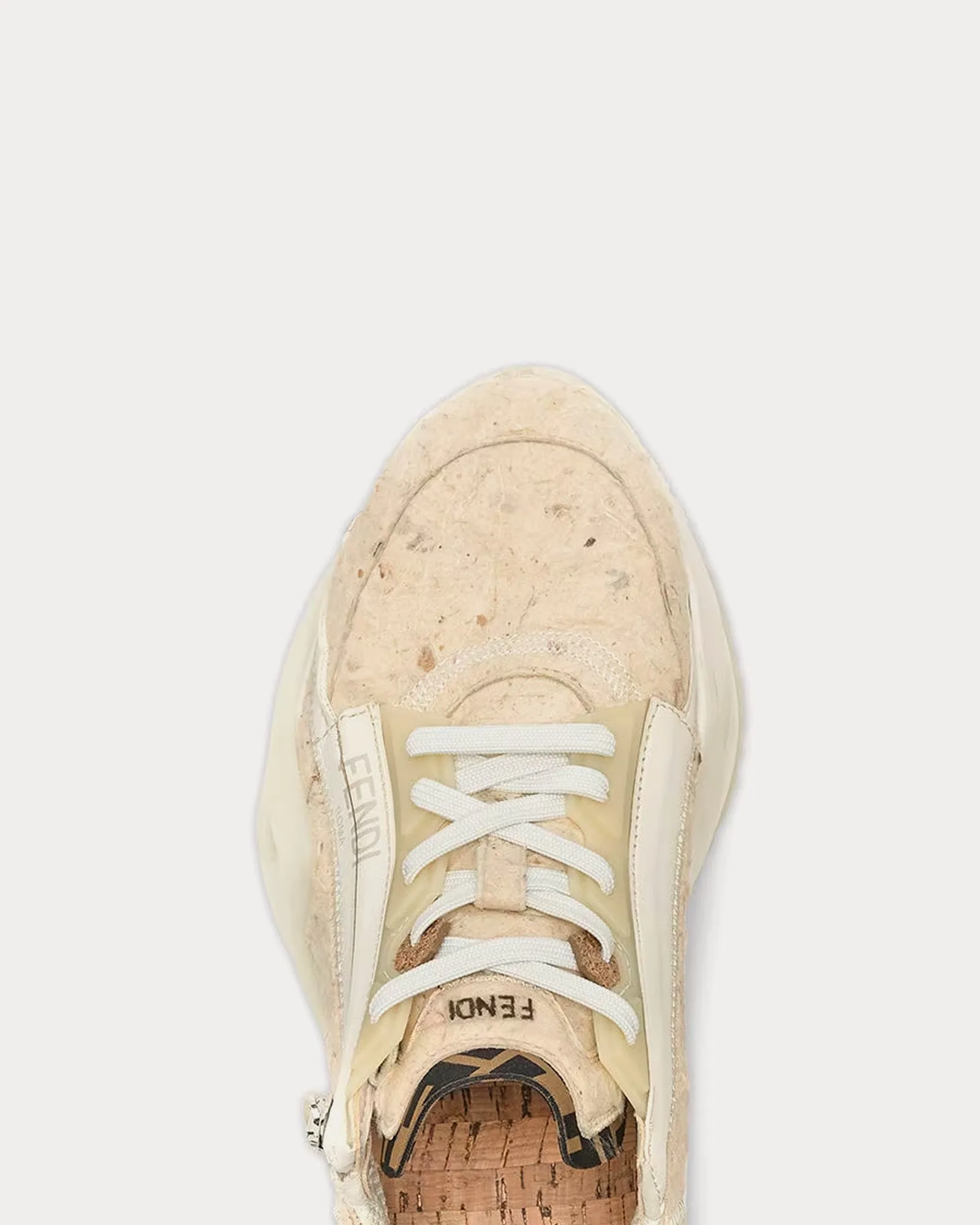 Fendi Flow Natural Washi Paper Low Top Sneakers
