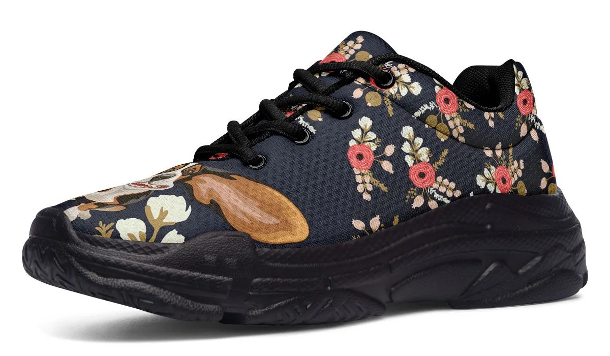 Floral Hound Chunky Sneakers