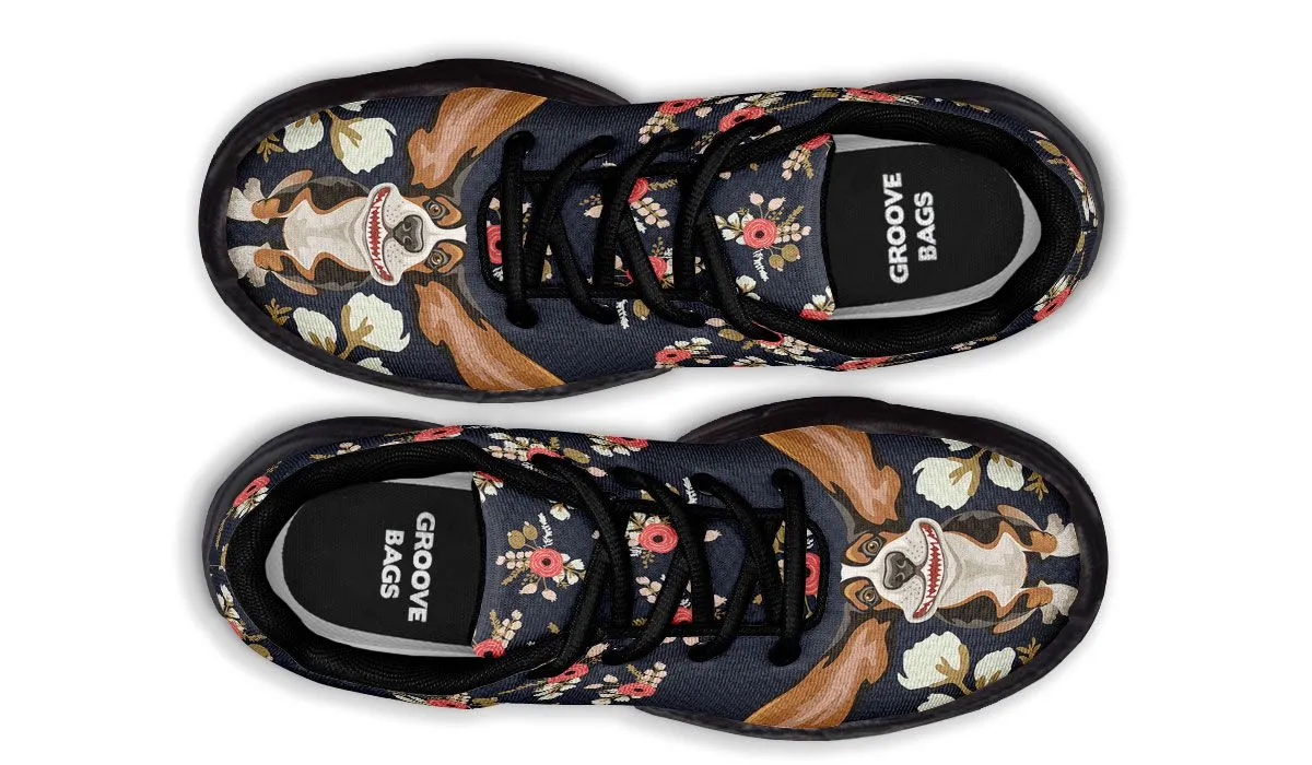 Floral Hound Chunky Sneakers