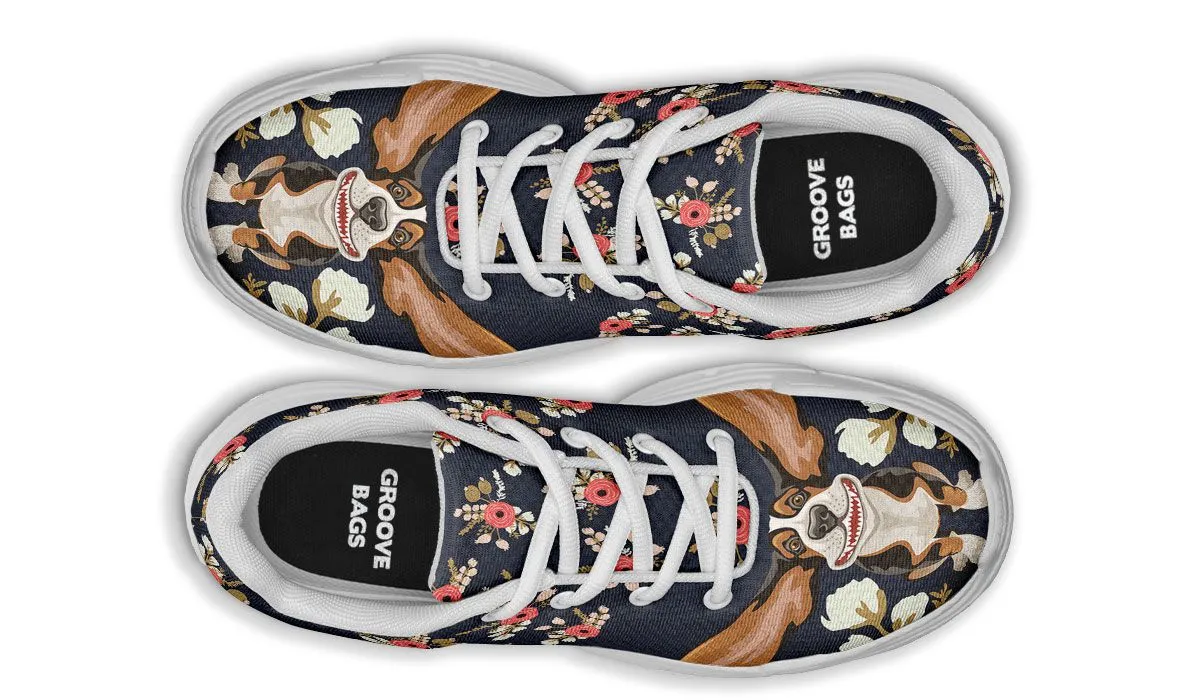 Floral Hound Chunky Sneakers